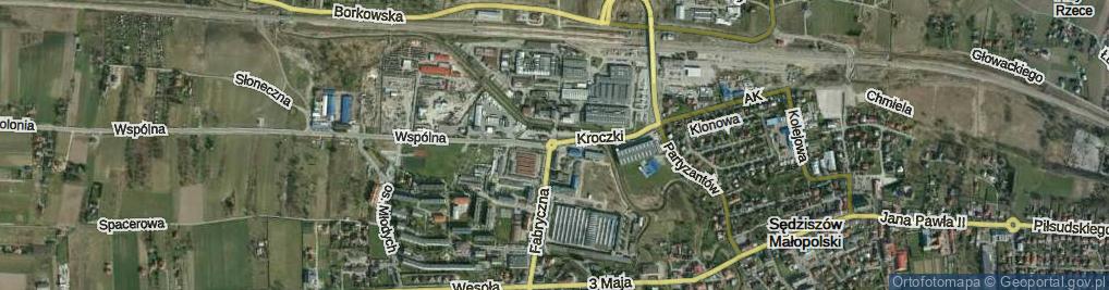 Zdjęcie satelitarne Rondo Centralnego Okręgu Przemysłowego rondo.